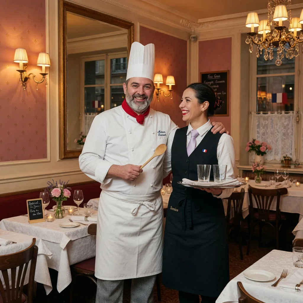 L’équipe en salle de La Table